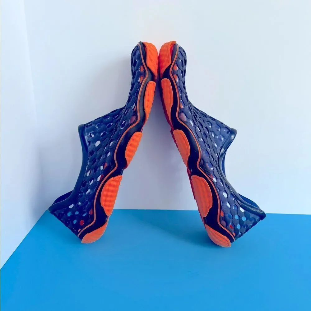 Men's Blue and Orange cool Swim and Beach Shoes